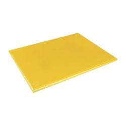 Hygiplas Extra Thick Low Density Yellow Chopping Board Large Hygiplas Extra Thick Low Density Yellow Chopping Board Large