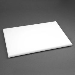 Hygiplas Extra Thick High Density White Chopping Board Standard