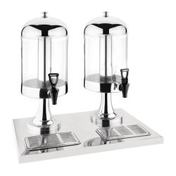 Olympia Double Juice Dispenser with Drip Tray Olympia Double Juice Dispenser with Drip Tray