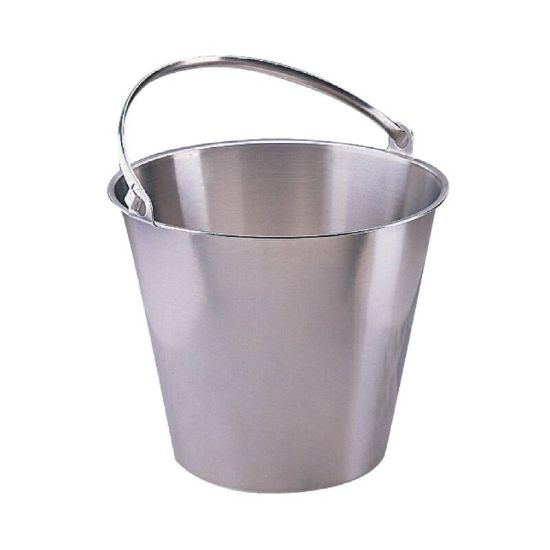 Jantex Stainless Steel Bucket 12Ltr URO J807 Jantex Stainless Steel Bucket 12Ltr URO J807