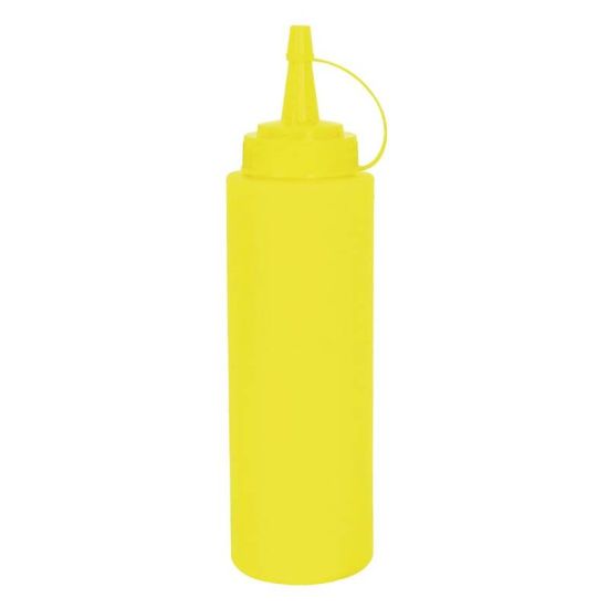 Vogue Yellow Squeeze Sauce Bottle 8oz URO K056