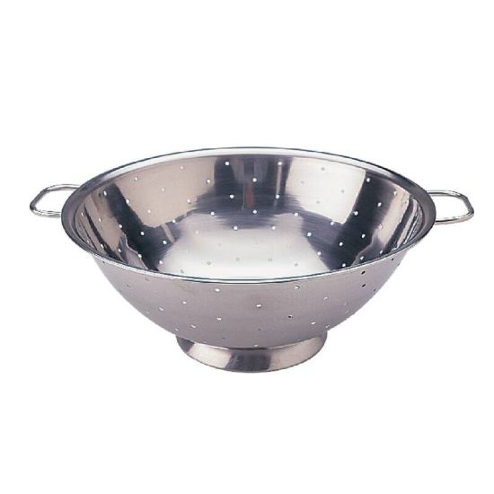 Vogue Stainless Steel Colander 12in URO K348 Vogue Stainless Steel Colander 12in URO K348