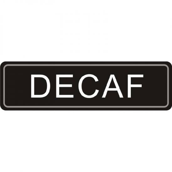 Airpot Decaf Label URO K701