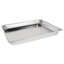 Vogue Stainless Steel 2/1 Gastronorm Pan 65mm Vogue Stainless Steel 2/1 Gastronorm Pan 65mm
