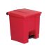 Rubbermaid Step On Pedal Bin Red 30.5Ltr