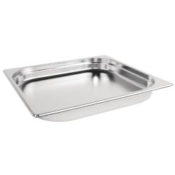Vogue Stainless Steel 2/3 Gastronorm Pan 40mm Vogue Stainless Steel 2/3 Gastronorm Pan 40mm