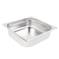Vogue Stainless Steel 2/3 Gastronorm Pan 100mm
