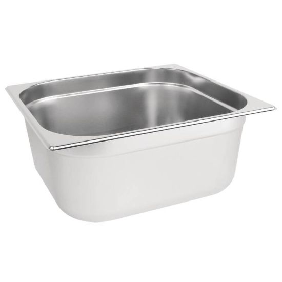 Vogue Stainless Steel 2/3 Gastronorm Pan 150mm URO K814 Vogue Stainless Steel 2/3 Gastronorm Pan 150mm URO K814