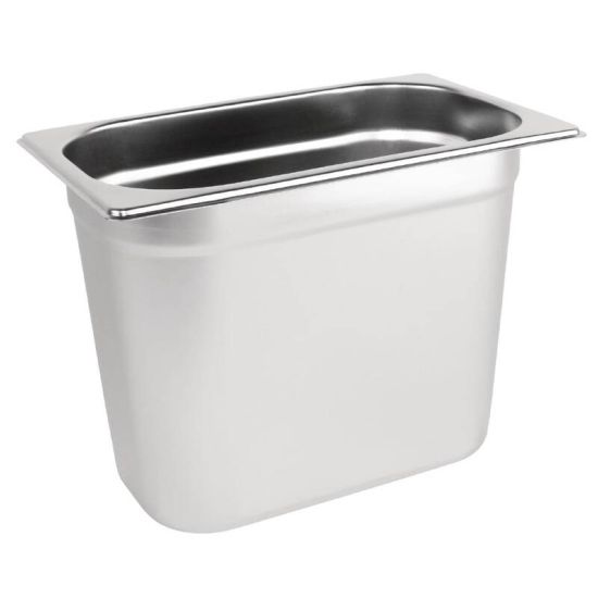 Vogue Stainless Steel 1/4 Gastronorm Pan 200mm URO K823 Vogue Stainless Steel 1/4 Gastronorm Pan 200mm URO K823