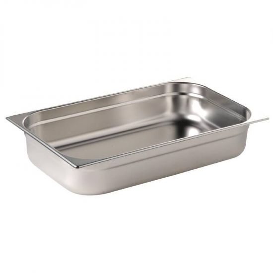 Vogue Stainless Steel 1/1 Gastronorm Pan 65mm URO K903