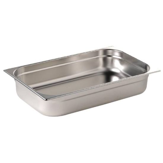 Vogue Stainless Steel 1/1 Gastronorm Pan 65mm URO K903 Vogue Stainless Steel 1/1 Gastronorm Pan 65mm URO K903