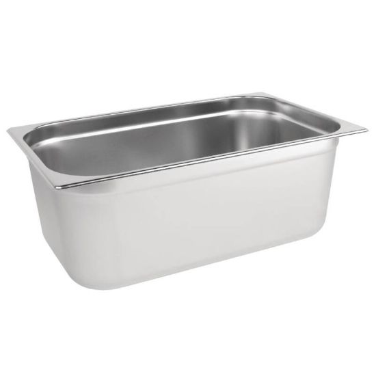 Vogue Stainless Steel 1/1 Gastronorm Pan 200mm URO K918 Vogue Stainless Steel 1/1 Gastronorm Pan 200mm URO K918