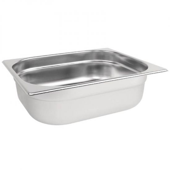 Vogue Stainless Steel 1/2 Gastronorm Pan 100mm URO K928