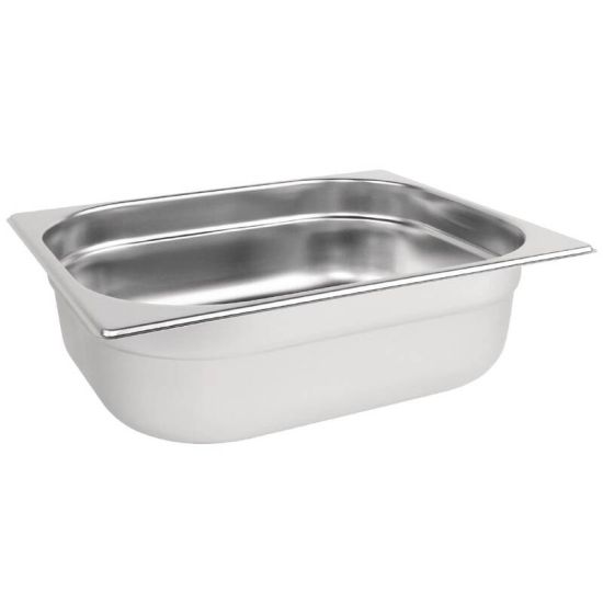 Vogue Stainless Steel 1/2 Gastronorm Pan 100mm URO K928 Vogue Stainless Steel 1/2 Gastronorm Pan 100mm URO K928