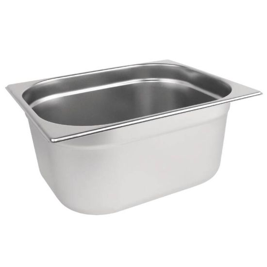 Vogue Stainless Steel 1/2 Gastronorm Pan 150mm URO K930