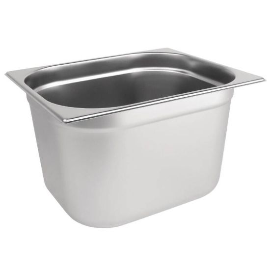 Vogue Stainless Steel 1/2 Gastronorm Pan 200mm URO K932 Vogue Stainless Steel 1/2 Gastronorm Pan 200mm URO K932