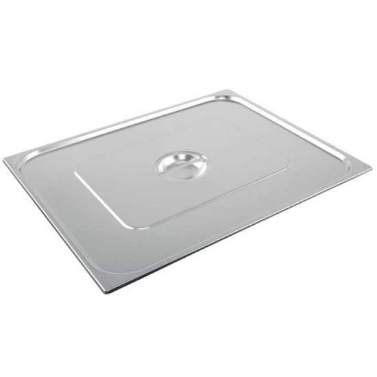 Vogue Stainless Steel 2/1 Double Size Gastronorm Lid URO K939 Vogue Stainless Steel 2/1 Double Size Gastronorm Lid URO K939