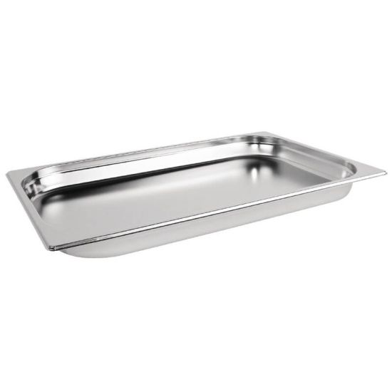Vogue Stainless Steel 1/1 Gastronorm Pan 40mm URO K994 Vogue Stainless Steel 1/1 Gastronorm Pan 40mm URO K994