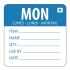 Vogue Removable Day of the Week Label Monday (Pack of 500)