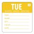 Vogue Removable Day of the Week Label Tuesday (Pack of 500)