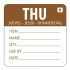 Vogue Removable Day of the Week Label Thursday (Pack of 500)