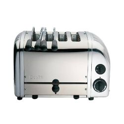 Dualit 2 X 2 Combi Vario 4 Slice Toaster Stainless 42174