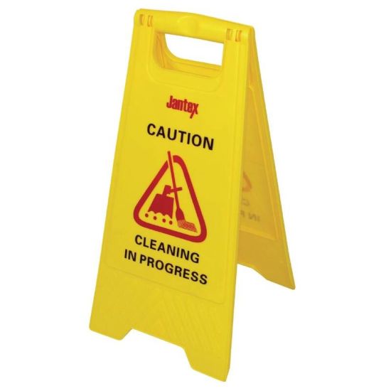 Jantex Cleaning In Progress Safety Sign URO L433