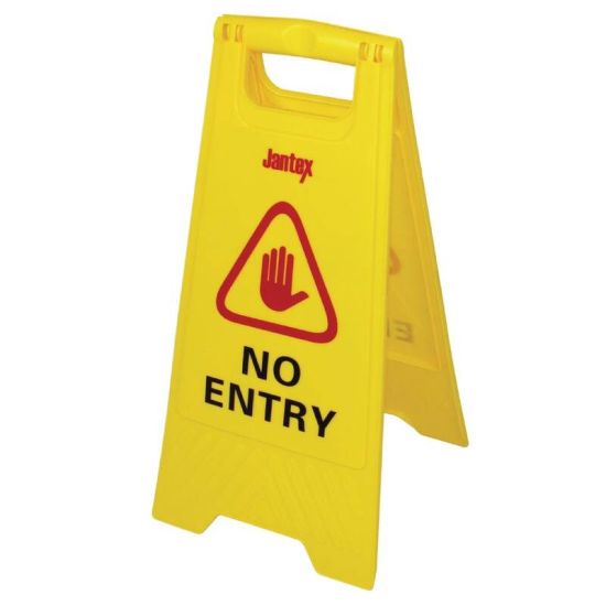 Jantex No Entry Safety Sign URO L434