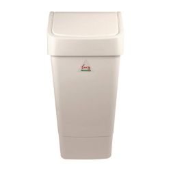 SYR Polypropylene Swing Bin White 50Ltr