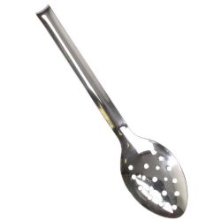 Vogue Perforated Spoon with Hook 12 Inch
