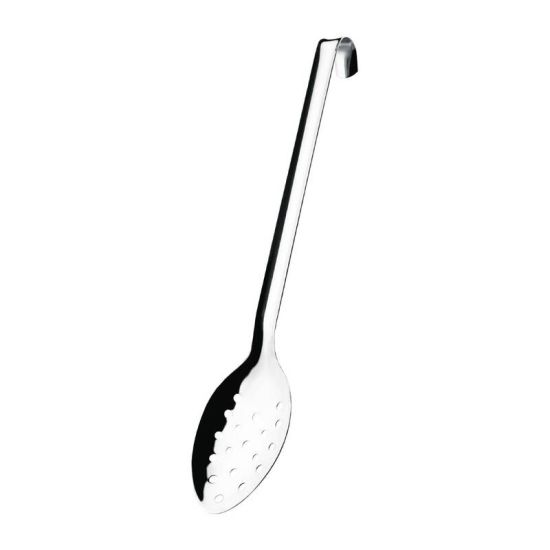 Vogue Perforated Spoon With Hook 14in URO L671 Vogue Perforated Spoon With Hook 14in URO L671