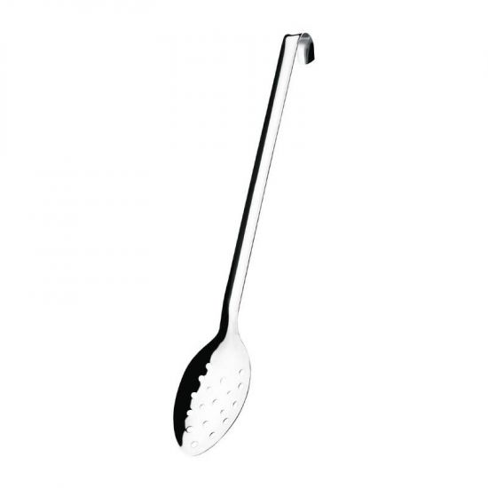 Vogue Long Perforated Spoon With Hook 16in URO L672