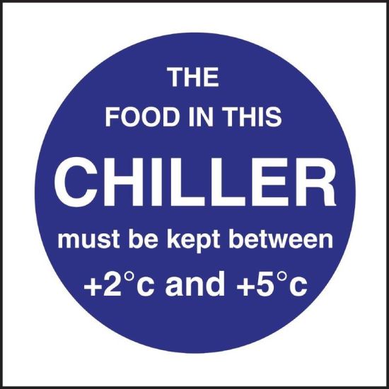 Vogue Food In This Chiller Sign URO L838 Vogue Food In This Chiller Sign URO L838