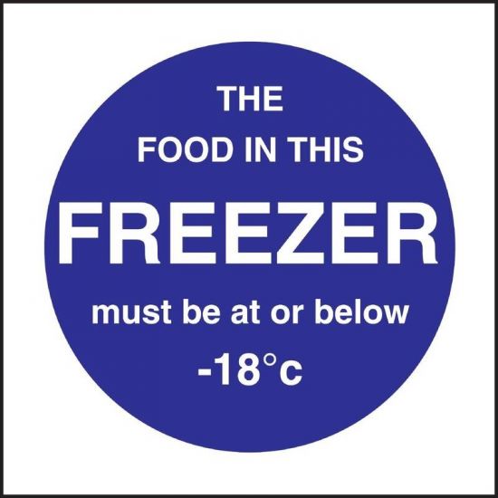 Vogue Food In This Freezer Sign URO L839