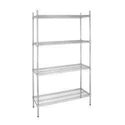 Vogue 4 Tier Wire Shelving Kit 915x460mm Vogue 4 Tier Wire Shelving Kit 915x460mm
