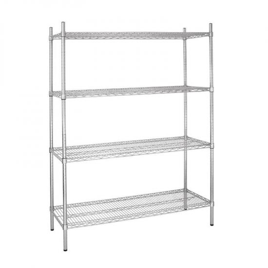 Vogue 4 Tier Wire Shelving Kit 1525x460mm URO L929