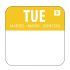 Vogue Removable Colour Coded Food Labels Tuesday (Pack of 1000)