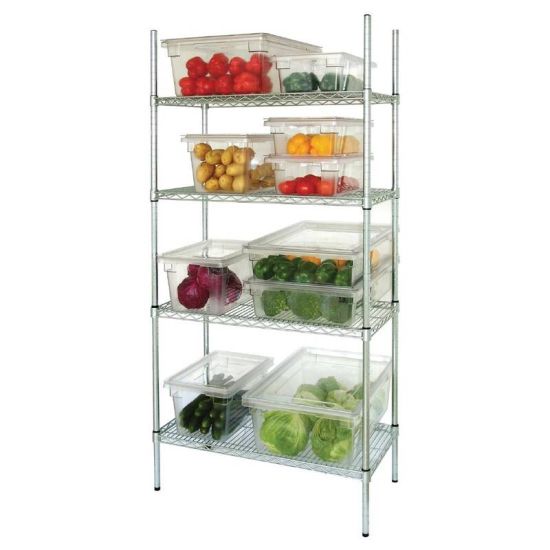 Vogue 4 Tier Wire Shelving Kit 1830x460mm URO L939 Vogue 4 Tier Wire Shelving Kit 1830x460mm URO L939