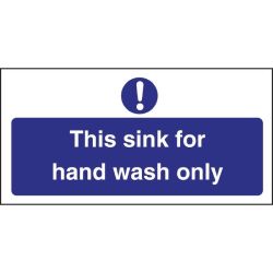 Vogue Hand Wash Only Sign