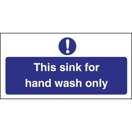 Vogue Hand Wash Only Sign URO L952