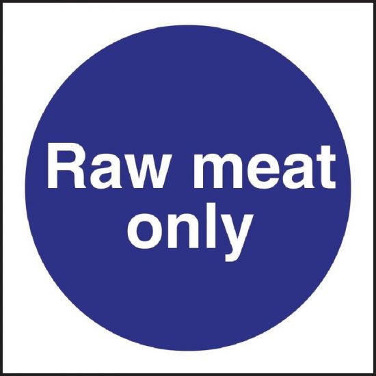 Vogue Raw Meat Only Sign URO L958