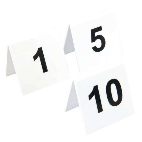 Plastic Table Numbers 1-10 URO L981