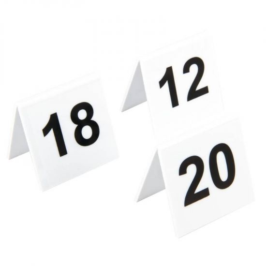 Plastic Table Numbers 11-20 URO L982