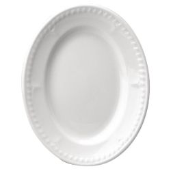 Churchill Buckingham White Oval Platters (Pack Of 12)