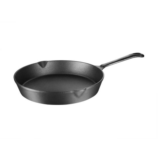Vogue Round Cast Iron Skillet Pan 255mm URO M655 Vogue Round Cast Iron Skillet Pan 255mm URO M655
