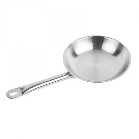 Vogue Stainless Steel Induction Frying Pan 200mm URO M924