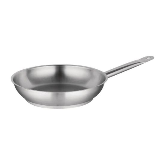 Vogue Stainless Steel Induction Frying Pan 240mm URO M925