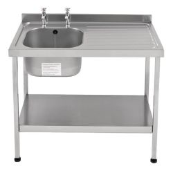 Franke Sissons Self Assembly Stainless Steel Sink Right Hand Drainer 1000x600mm