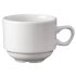 Churchill Plain Whiteware Stacking Nova Tea Cups 212ml (Pack Of 24)