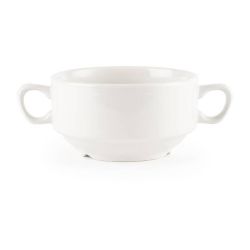 Churchill Whiteware Handled Soup Bowls 398ml (Pack Of 24)
